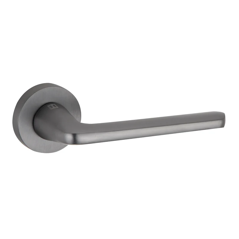 Poignée rosace ronde en aluminium RS-310 graphite