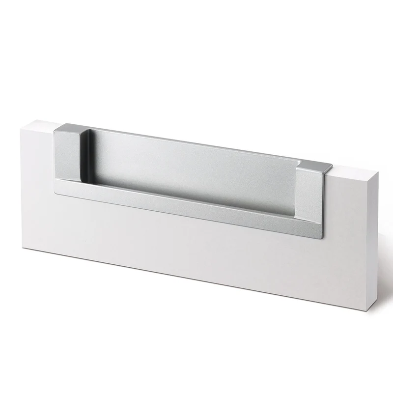 Poignée encastrable pour tiroir de 180 mm de long, entraxe de 160 mm et 45 mm de haut