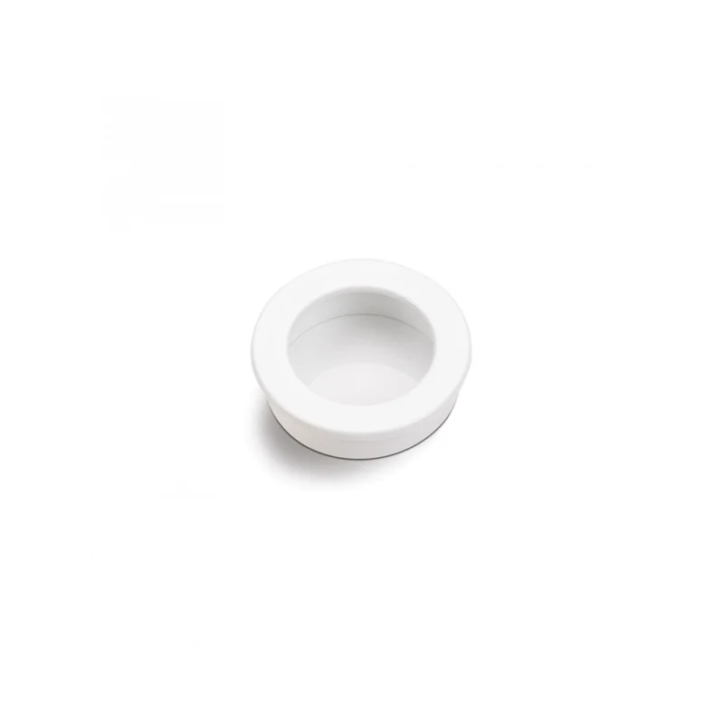 Poignée bouton ronde blanche 3512 de Ø30mm à encastrer dans meubles et armoires