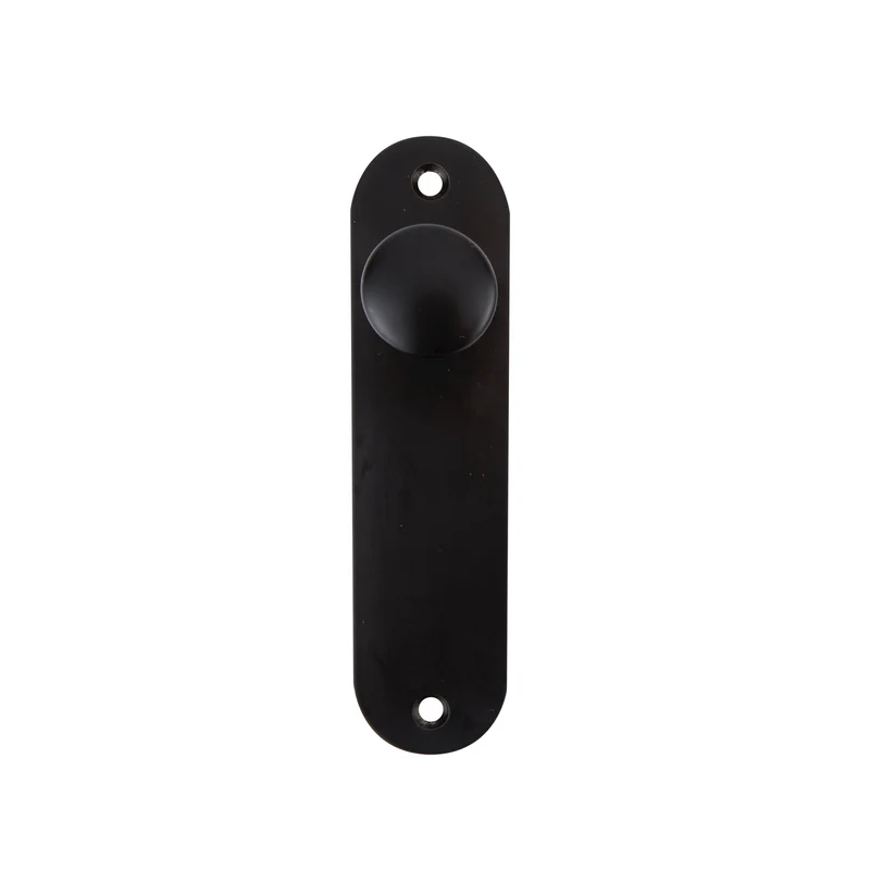 Bouton de meuble ovale matériau aluminium modèle 6032 finition noire