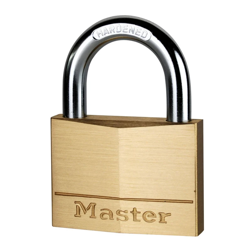 60mm wide solid brass body padlock