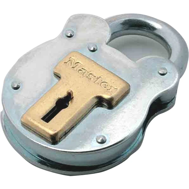 50mm wide zinc plated steel body padlock