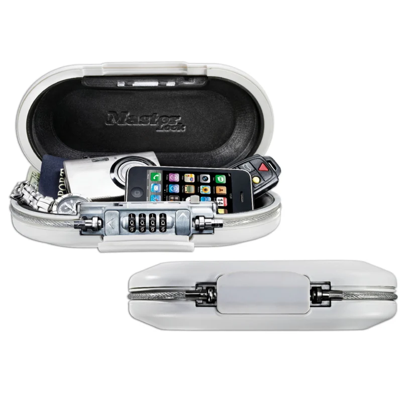 Safe space® small combination lock box with cable