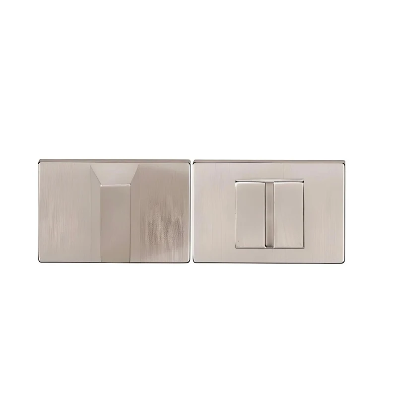 Condamnation en laiton avec rosace rectangulaire modèle 3045 en nickel satiné