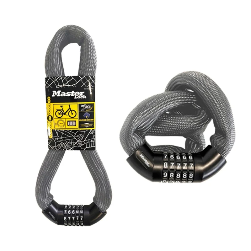 Hardened Steel Memory Shape Chain Combination Bike Lock