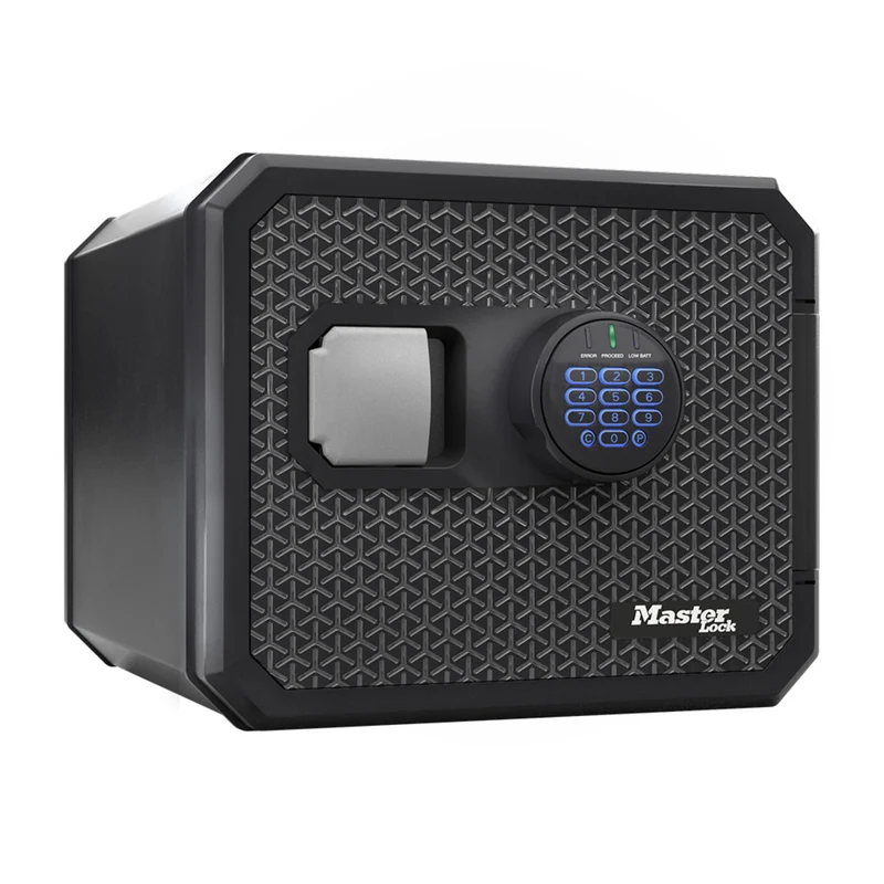 Fireproof and waterproof safe with backlit digital keypad