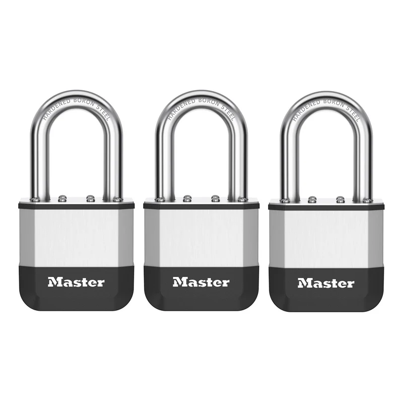 Master Lock Elite™ Heavy Duty Lock with Hardened Boron Steel Shackle, 52mm Wide