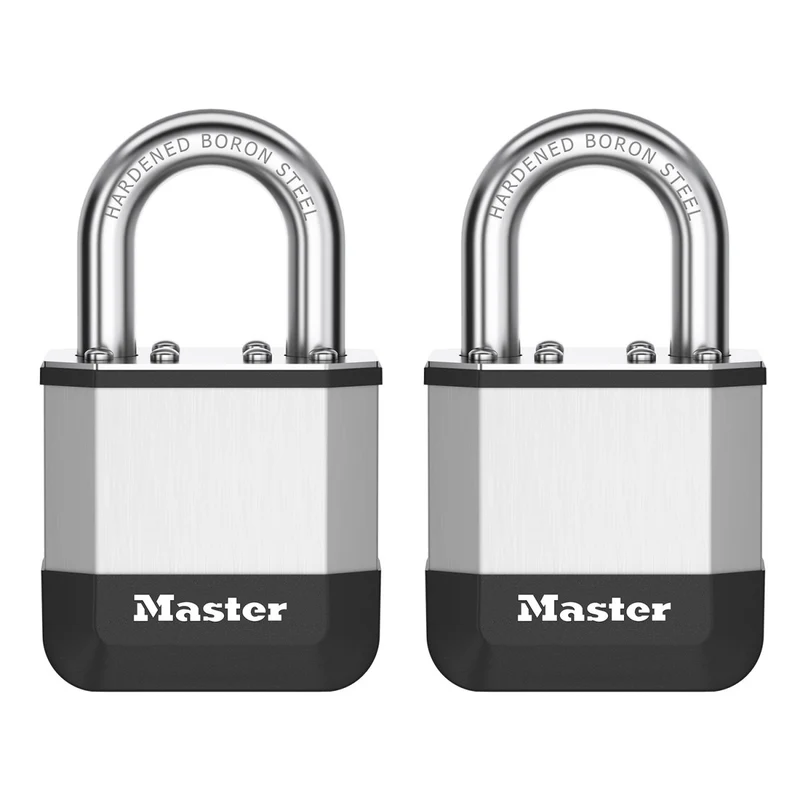 Master Lock Elite™ Heavy Duty Lock with Hardened Boron Steel Shackle, 45mm Wide