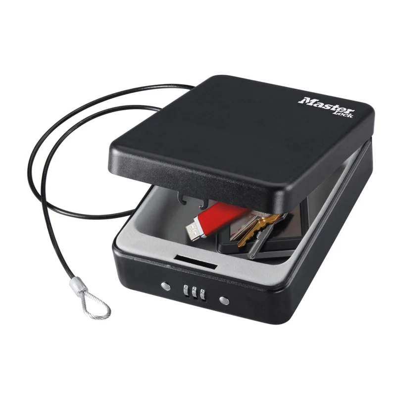 Small portable combination lock box