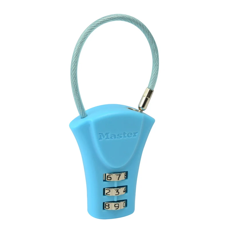 37mm wide set your own combination padlock with flexible shackle; assorted colours