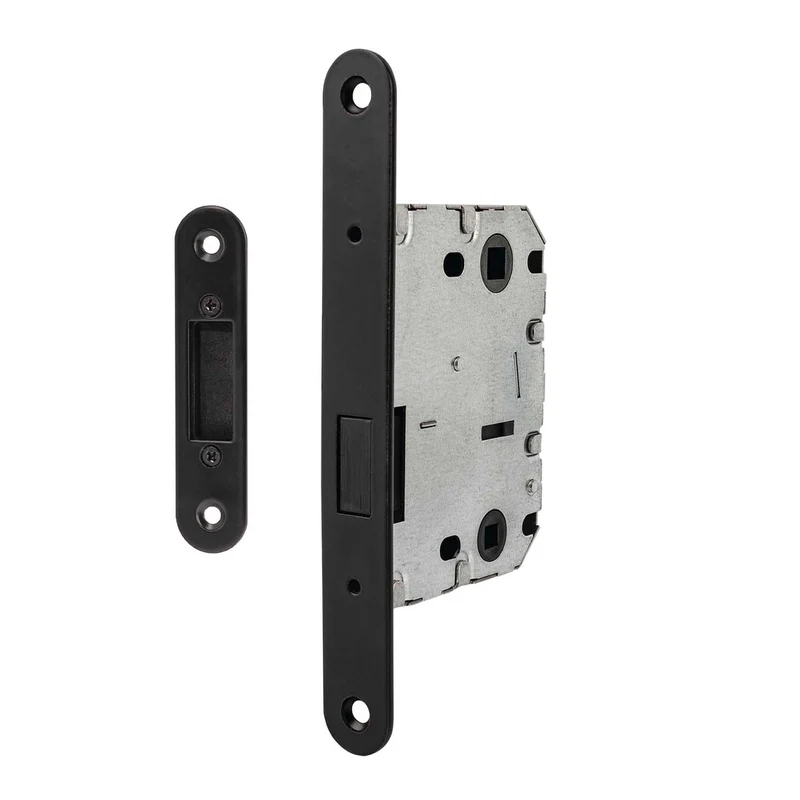 Pêne magnétique noir avec option de condamnation, entraxe 70mm