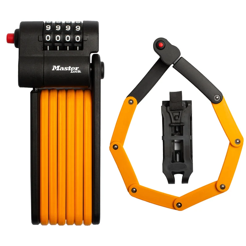 800mm long Folding Bike Lock that features 4mm diameter steel links