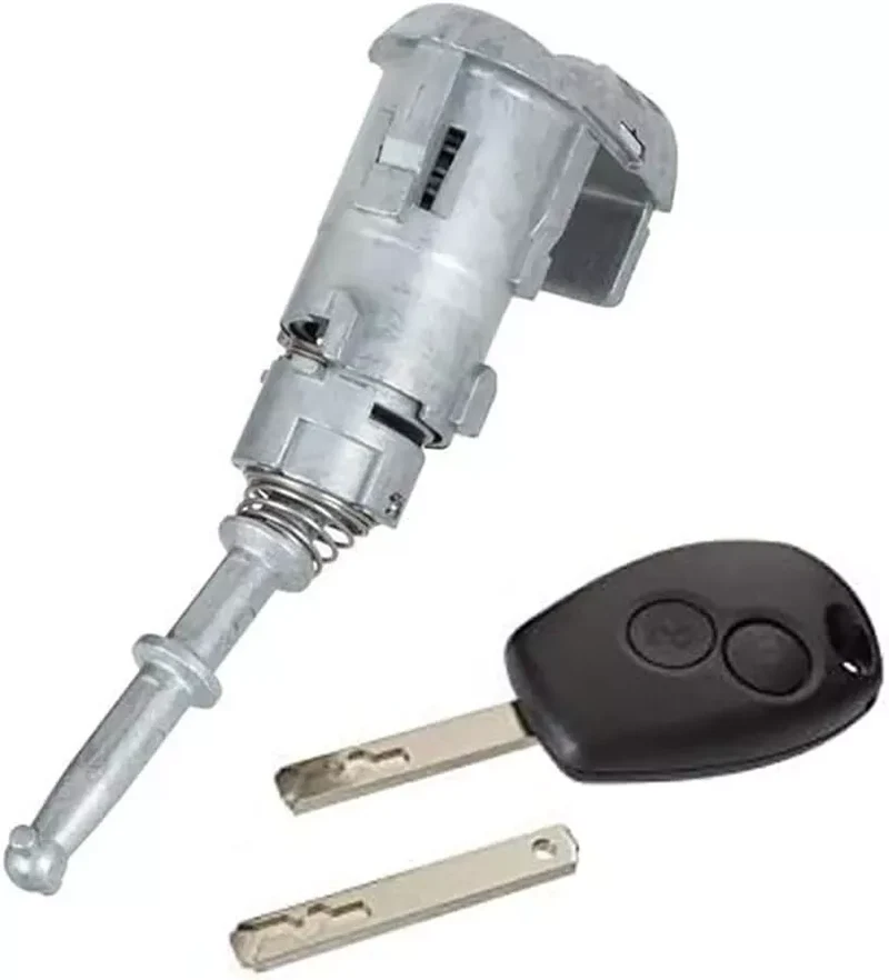 Barillet serrure de porte pour RENAULT CLIO MASTER MODUS TWINGO KANGOO Avant Gauche avec 2 clés