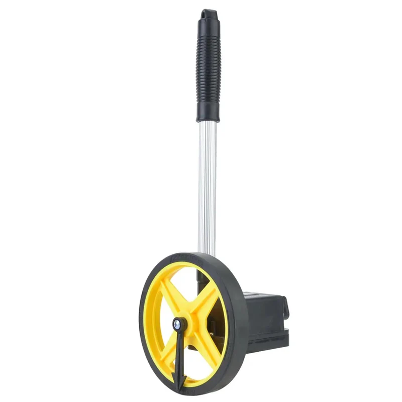 Mini Measuring Wheel With Extended Telescopic Shaft And Easy Read Dial For Land Surveying Road Marking Construction Sites Anti Slip Tpr Tire Rock Solid Build For The Daily Grind