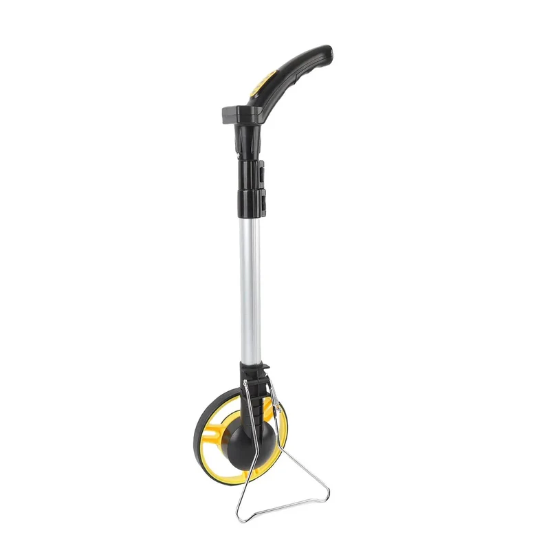 Smooth Rolling Folding Distance Measuring Wheel With Digital Display And Dead Accurate Readings For Lawn Asphalt And Rough Terrain Mapping Heavy Duty Build For Reliable Daily Use