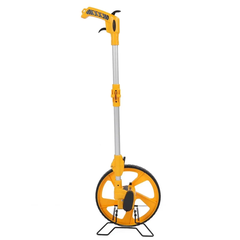 Legit Measuring Wheel With One Key Reset Foldable Distance Counter Up To 9999 Meters Killer Precision For Construction Sites Yards And Landscaping Projects Solid Gearbox And Sweet Rolling Action