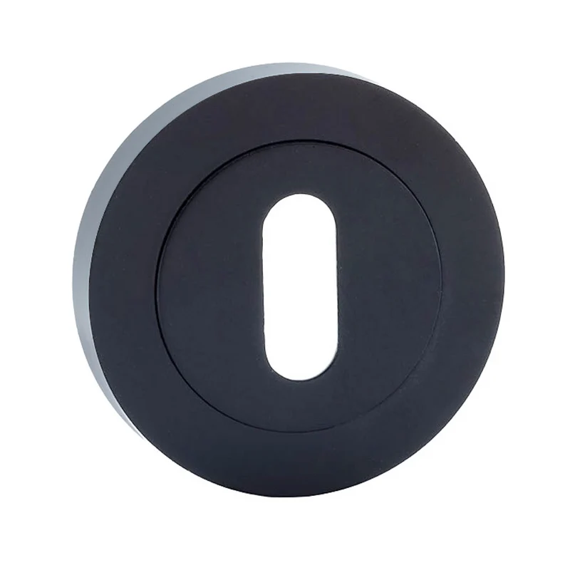 Béquille de porte ronde et ovale finition noire pour portes