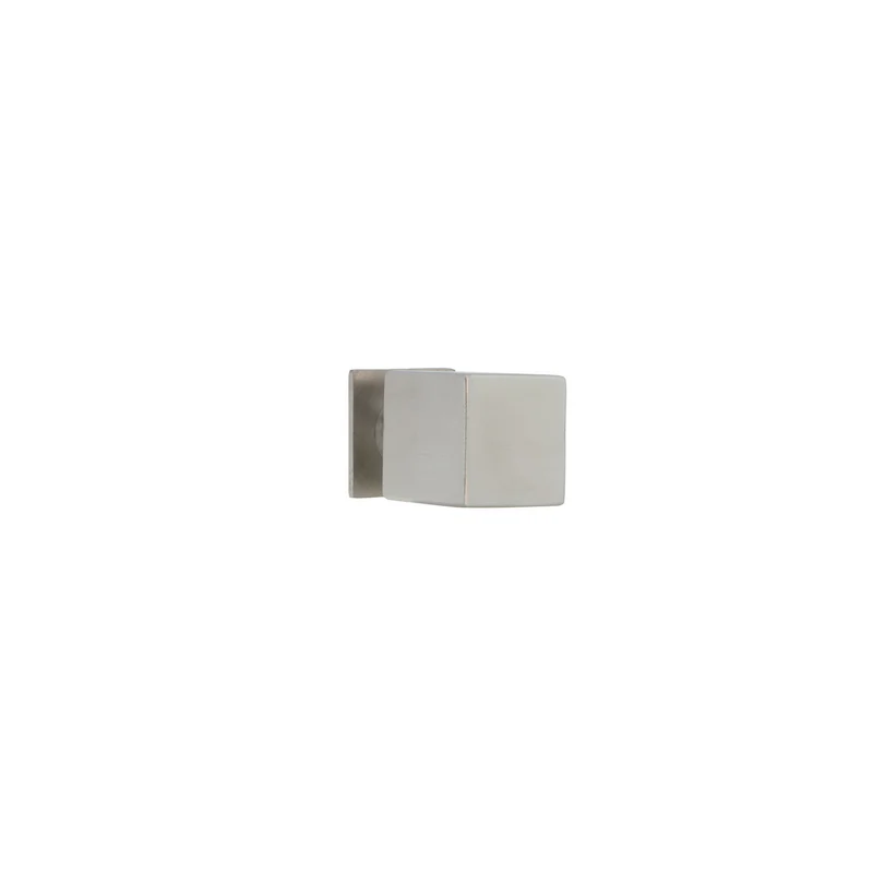 Bouton de meuble carré avec col de 26 mm de hauteur en acier inoxydable, idéal pour les meubles