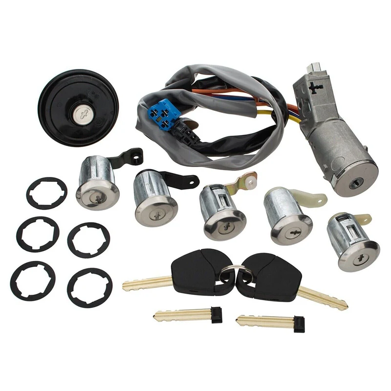 Kit Complet Neiman et Serrure pour Peugeot Partner et Citroën Berlingo - Inclus 5 Serrures et Bouchon de Réservoir