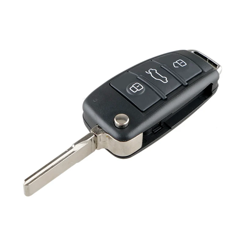 Coque plip clé AUDI A2 A3 A4 S4 A6 S6 Q3 Q5 Q7 R A1 S4 RS3 télécommande 3 boutons