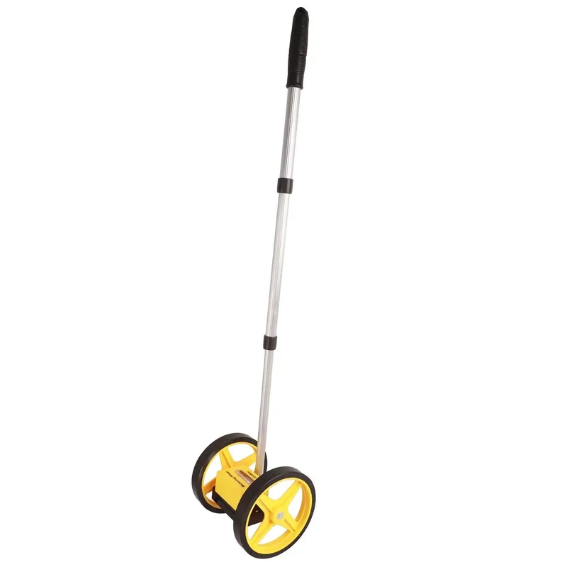 Dual Wheel Distance Measuring Gauge With Gear Driven Movement And Ergonomic Handle For Dead Accurate Tracking Up To 9999m Smooth Operator Design Built Tough For Outdoor Surveying Construction Sites And Professional Landscaping