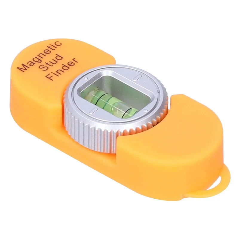Sharp And Slick Magnetic Stud Finder With Reliable Bubble Level And Compact Profile For Fast Wall Detection And Go To Job Site Hustle Gear Bright Orange