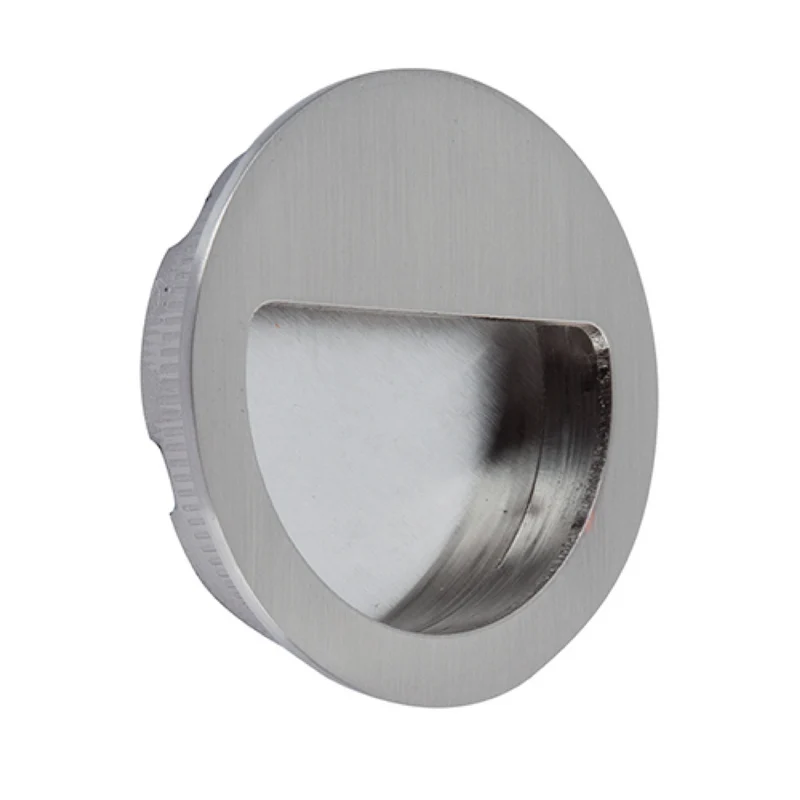 Poignée encastrable ronde en acier inoxydable pour porte coulissante