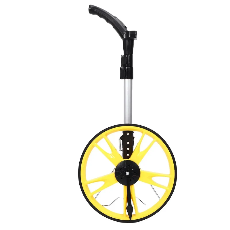Heavy Duty Digital Measuring Wheel With Telescopic Aluminum Shaft And Precision Distance Counter That Nails Every Foot For Surveying Construction And Big Job Sites Without Missing A Beat