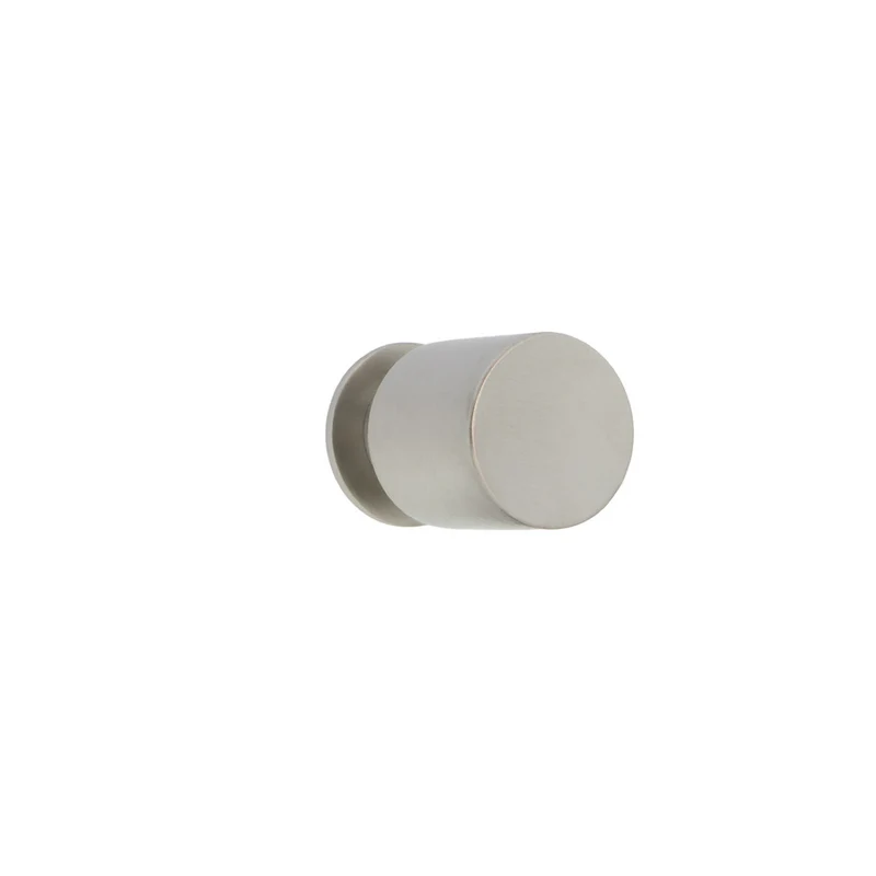 Bouton en acier inoxydable de forme cylindrique et à col pour meubles et armoires