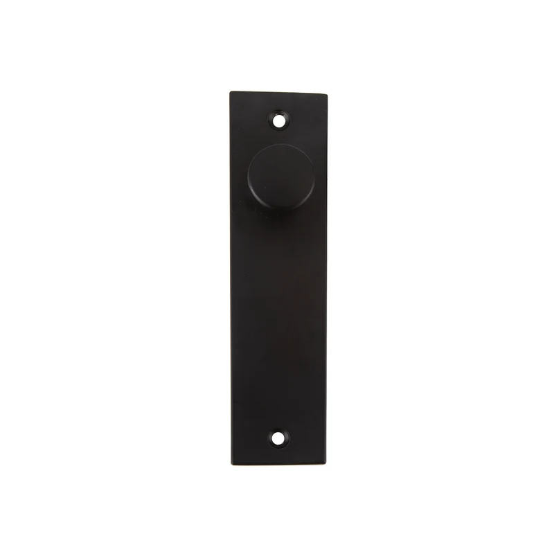 Bouton rectangulaire finition noire idéal pour meubles et armoires de 125 x 30 mm