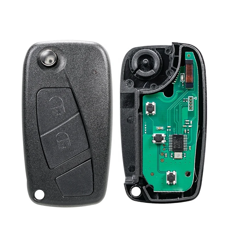 Clé Vierge FIAT Punto 500 EVO DOBLO FIORINO QUBO A Programmer Télécommande 2 bouton ID46 bsi Delphi