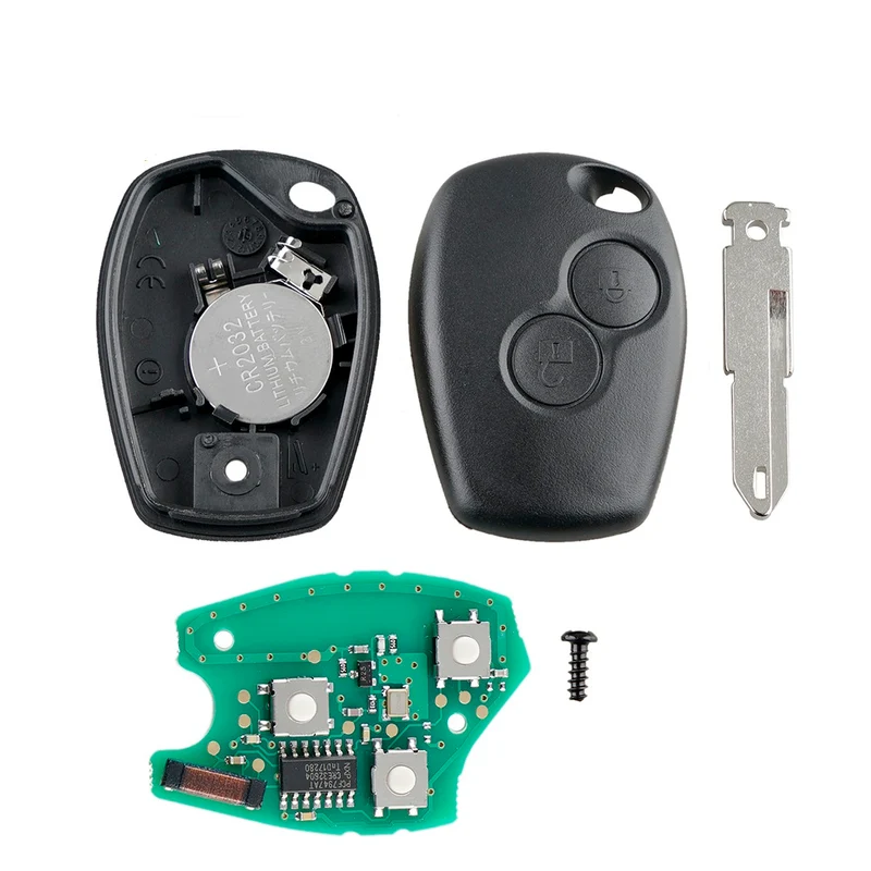 Clé télécommande Dacia Sandero Duster Logan 2 boutons électronique vierge ID46 433 mhz PCF7946