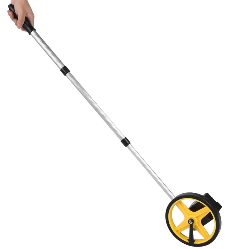 Heavy Duty Portable Measuring Wheel With Rugged Telescopic Handle And Hella Reliable Precision Distance Counter For Smooth Rolling Operation And No Sweat Setup On Any Project Site