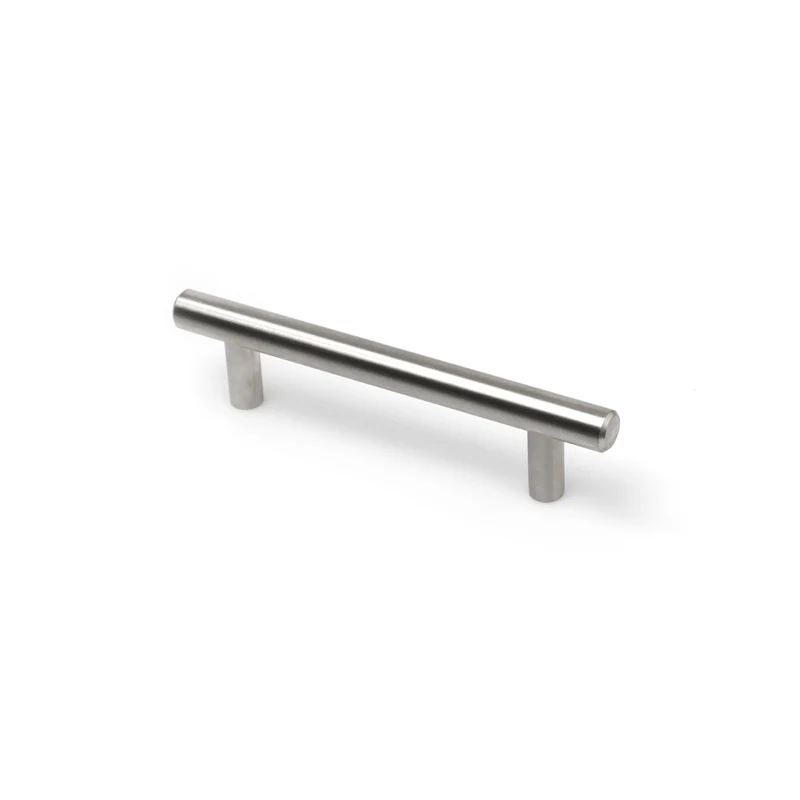 Poignée de meuble et placard tubulaire en acier inoxydable entraxe 96 mm