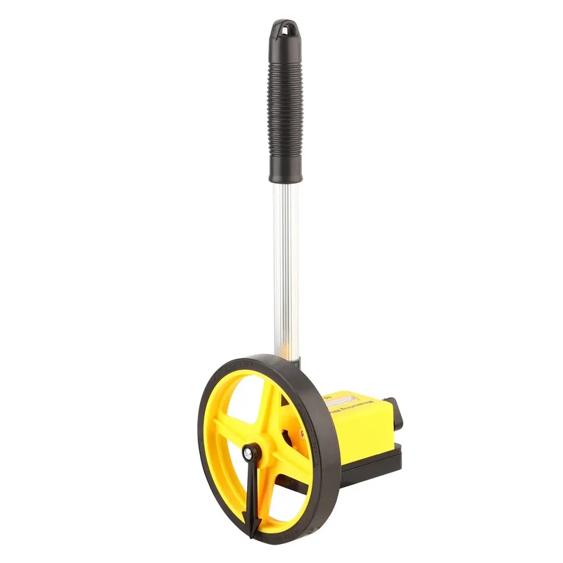 Hella Durable Mechanical Distance Measuring Wheel With Smooth Small Wheel And Adjustable Telescopic Handle Lightweight Aluminum Portable Survey Odometer A Solid Pick For Contractors Wanting Ridiculous Site Accuracy