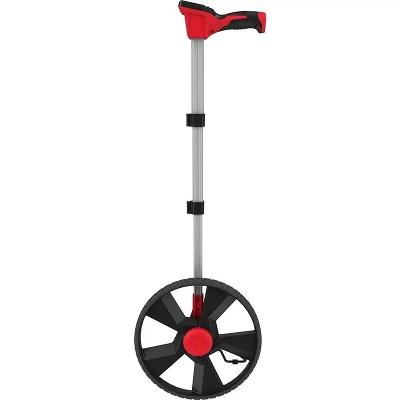 Sweet 12 Inch Digital Measuring Wheel With Memory Bank And One Handled Grip Controls For Quick Outdoor Staking And Boundary Layouts A Dang Tight Electronic Distance Roller For Any Job Site