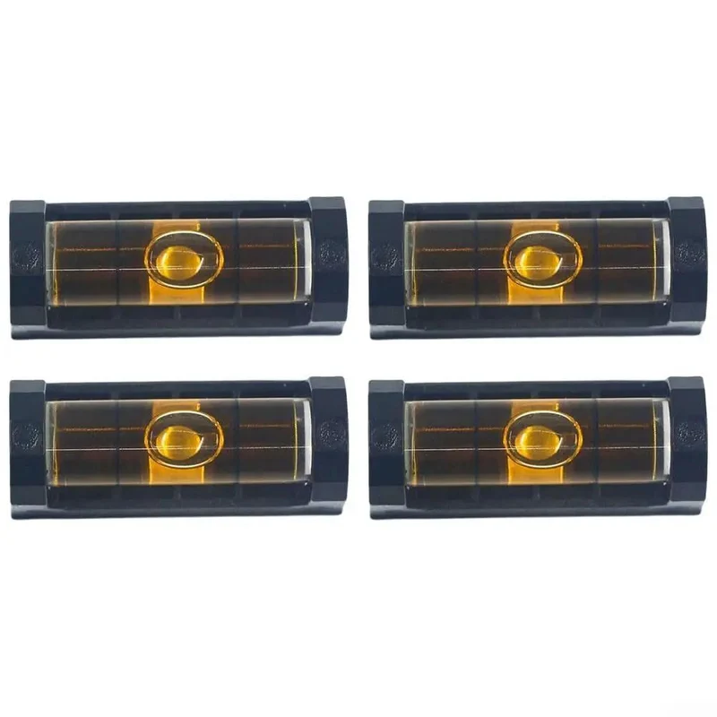 Four Pack Mini Magnetic Spirit Level For Fridges And Appliances Slick Pocket Edition Dead On Bubble Alignment Grabby Base Handles Heavy Duty Install Smooth Grip Yellow
