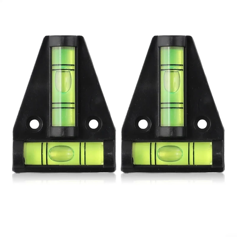 Straight Shooting T Shape Spirit Level Two Pack For Woodworking And Diy Projects No Hassle Horizontal And Vertical Bubble Indicators Rock Solid Compact Pocket Design For TV Sets Caravans