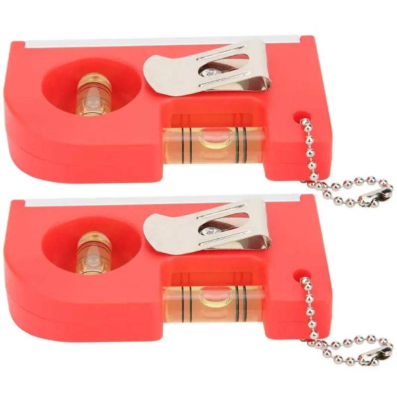 2 Pack Mini Magnetic Spirit Level Featuring Dead Accurate Bubble Vials With Sturdy Aluminum Frame For Hassle Free Home Diy Measuring Ensuring You Nail Every Project Without Breaking A Sweat