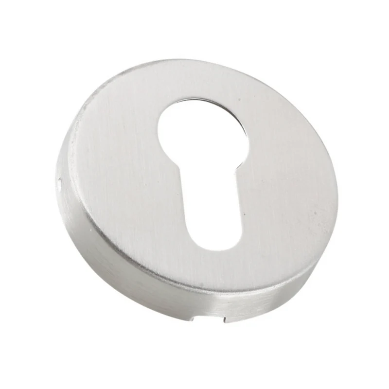 Béquille à rosace ronde en acier inoxydable pour portes