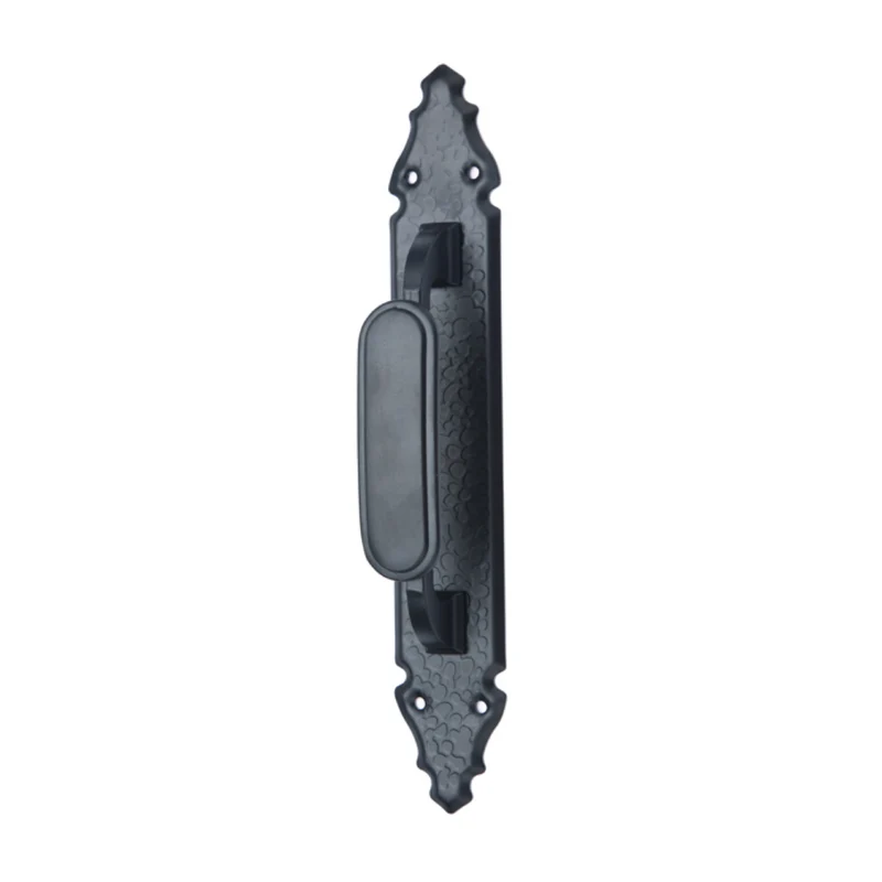 Poignée de porte forgée modèle 100 en aluminium finition noire