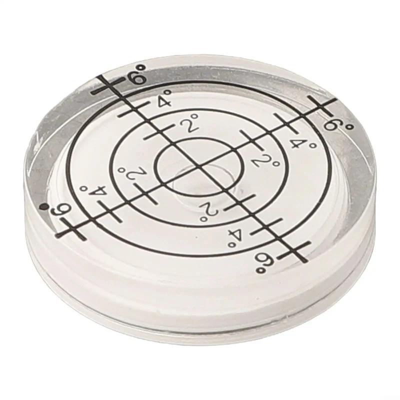 Round Acrylic Bubble Level 32mm Precision Spirit Gauge Featuring Dead On Accuracy And Low Parallax Lines With A Slick Heavy Duty Build For Pro Trade And Daily Workshop Use