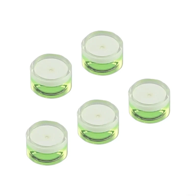 Round Bubble Level 5 Pack High Accuracy Acrylic Spirit Tool For Precise Home Diy Leveling Construction And Wall Mounting Projects Rock Solid Accuracy For Dead Straight Results Smooth Sailing On Every Build And Install Job