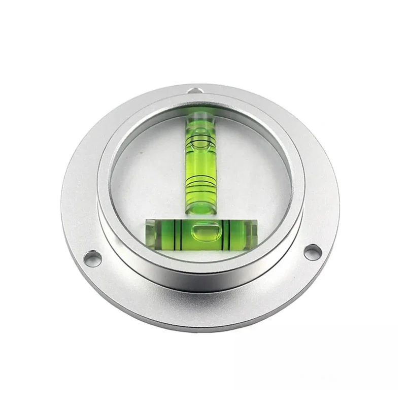 Badass T-Shape Metal Spirit Level Gauge With Double Bubble Indicators 90MM Diameter Pro Grade Tool For Flawless Alignment And Spot On Measurements On Your Next Big Build