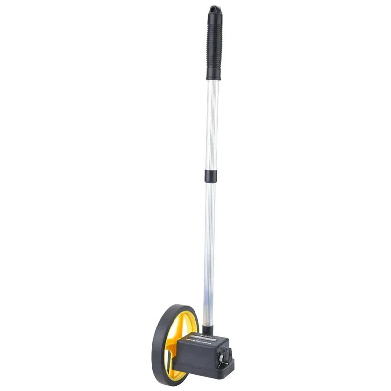 Dang Solid Compact Folding Distance Measuring Wheel With Telescopic Handle Mechanical Counter Smooth Rolling Anti Skid Tire Built Tough For Rough Job Sites