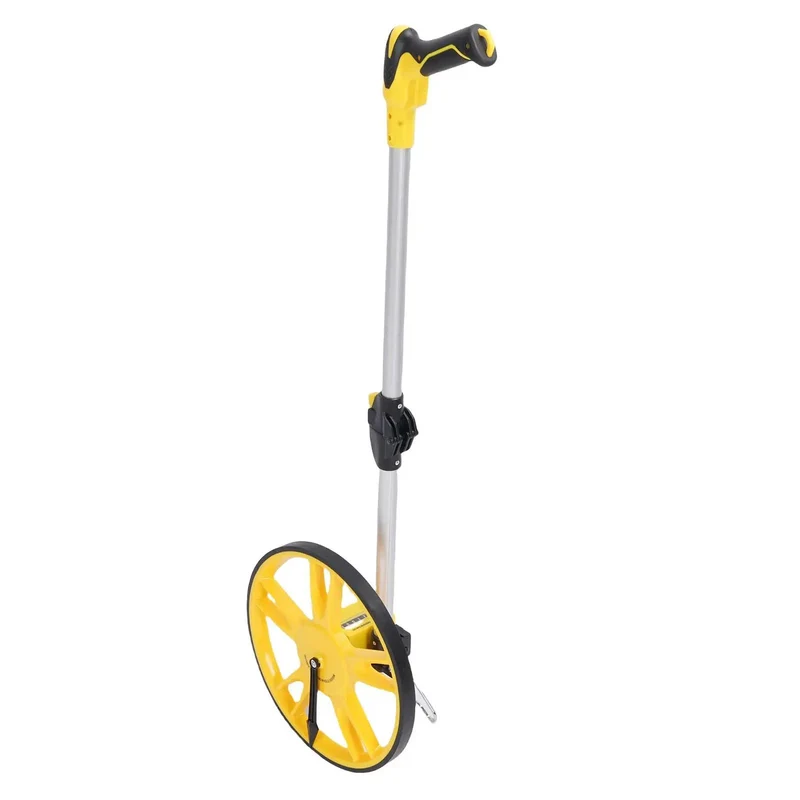 Smooth Rolling Heavy Duty Mechanical Measuring Wheel With Fold Down Carry Handle And Large Dial Counter For No Hassle Outdoor Construction Surveying Or Diy Yard Planning
