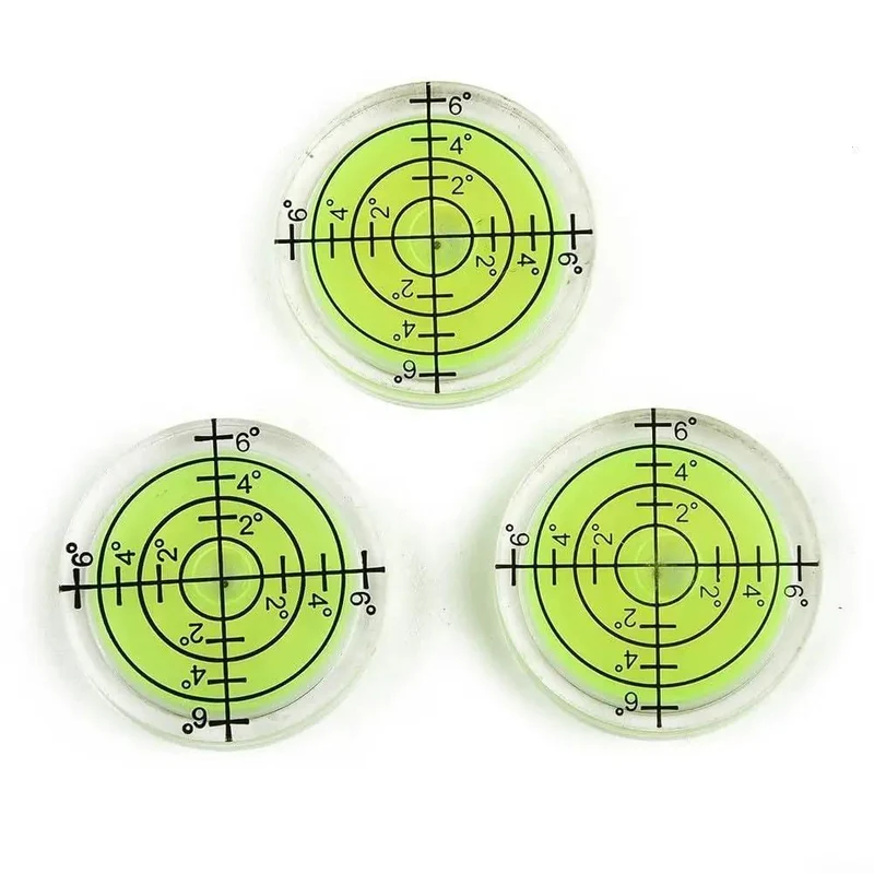 32mm Circular Spirit Level With Dead On Precision Alignment For Furniture And Monitors Featuring Zero To Six Degree Scale Right As Rain Gauge With Secure Mounting Holes For Rock Solid Caravan And Tripod Setup Nailing Spot On Placement Daily