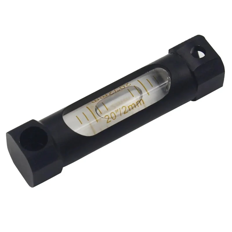 Black Heavy Duty Metal Strip Spirit Level With Double-sided Bubble Tube Dead On Accurate To 0.1mm Compact 60mm Fit For Pros And DIY Knockout Precision Kit For Fine Woodworking And Handyman Jobs