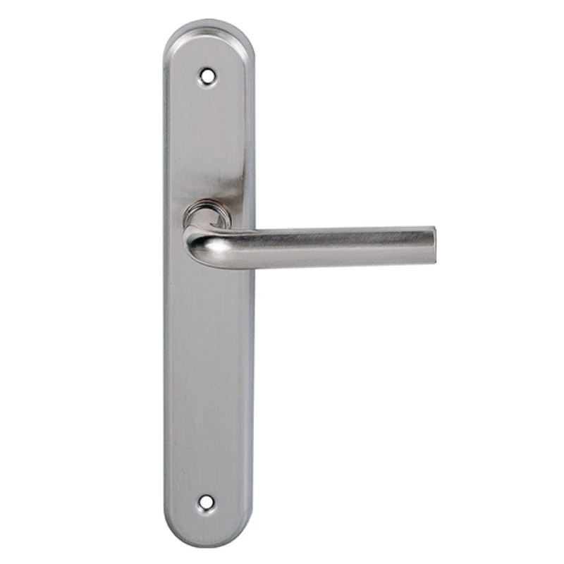 Béquille avec plaque ovale finition nickel satiné pour portes modèle « 6431 »