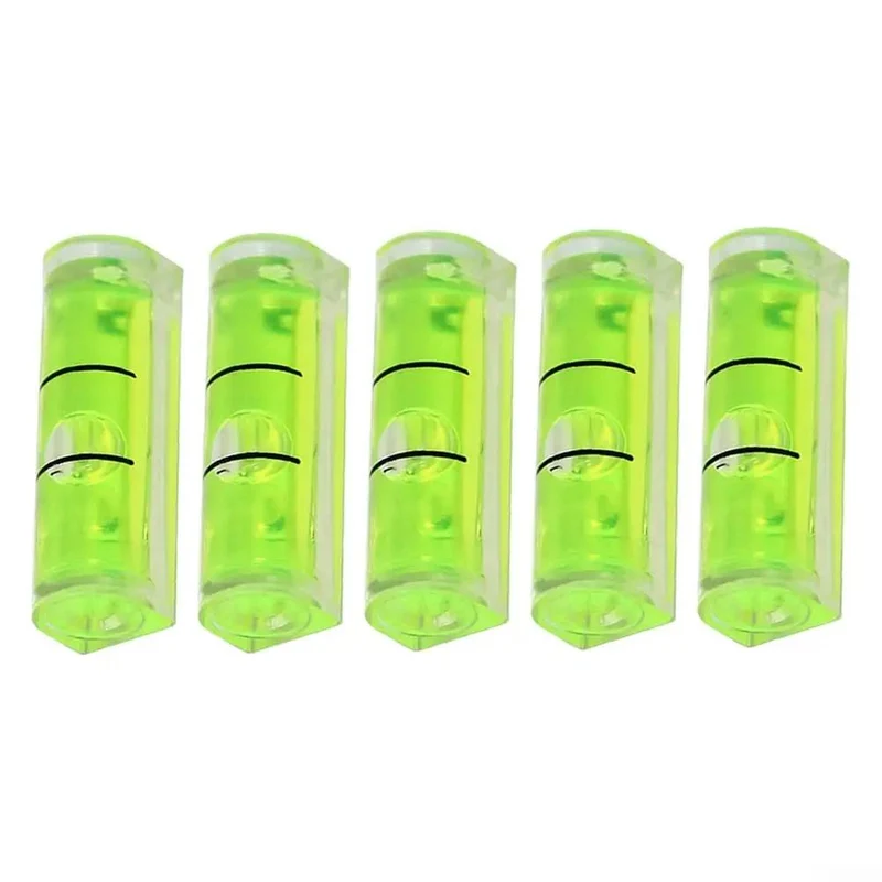 Precision Square Bubble Level Set Includes Five Compact 8X8X26mm Units For Nailed Horizontal Layouts And Rock Solid Surface Measurements Designed To Banish Parallax Errors